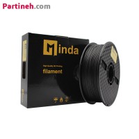 تصویر محصول فیلامنت PLA PRO مشکی قطر 1.75 میلیمتر یک کیلوگرمی میندا Minda