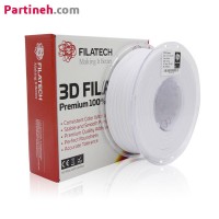تصویر محصول فیلامنت PETG سفید 1.75 میلیمتر 1 کیلوگرمی فیلاتک