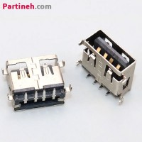 تصویر محصول کانکتور مادگی USB رایت 90 درجه