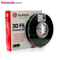 تصویر محصول فیلامنت PLA مشکی قطر 1.75 میلیمتر یک کیلوگرمی فیلاتک