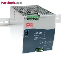 تصویر محصول منبع تغذیه ریلی 24 ولت 40 آمپر مینول مدل SDR-960-24
