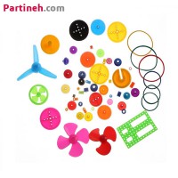 تصویر محصول مجموعه 55 عددی انواع چرخ دنده پلاستیکی به همراه تسمه و پولی و ملخ