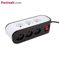 تصویر محصول 9 خانه با کابل 1.8 متری پارت الکتریک سری شهاب (کد: 5142)