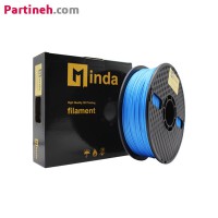 تصویر محصول فیلامنت PLA PRO آبی قطر 1.75 میلیمتر یک کیلوگرمی میندا Minda