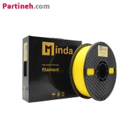 تصویر محصول فیلامنت PLA PRO زرد قطر 1.75 میلیمتر یک کیلوگرمی میندا Minda