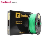تصویر محصول فیلامنت PLA PRO سبز قطر 1.75 میلیمتر یک کیلوگرمی میندا Minda