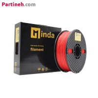 تصویر محصول فیلامنت PLA PRO قرمز قطر 1.75 میلیمتر یک کیلوگرمی میندا Minda