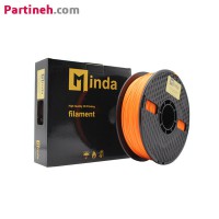 تصویر محصول فیلامنت PLA PRO نارنجی قطر 1.75 میلیمتر یک کیلوگرمی میندا Minda