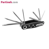 تصویر محصول پیچ گوشتی چاقویی صنعتی 8 عددی نووا مدل NTK-1139