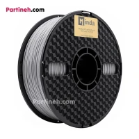 تصویر محصول فیلامنت PLA PRO نقره ای قطر 1.75 میلیمتر یک کیلوگرمی میندا Minda