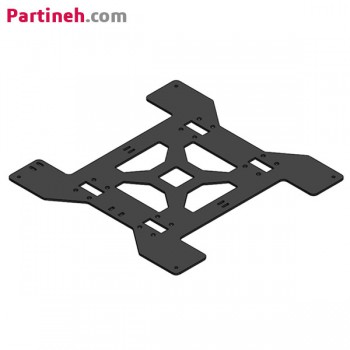 براکت آهنی راهنمای نگهدارنده هیت بد ۲۰ در ۲۰ مناسب بلبرینگ خطی LM8UU و SC8UU و شفت ۸ میلیمتر