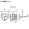 تصویر کوچک محصول سنسور مجاورت القایی (AC-NC) قطر 30 فاصله دید 10mm مدل CJY30E-10KB برند CNTD