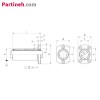 تصویر کوچک محصول بلبرینگ خطی فلنج دار مدل LMH10LUU قطر 10 میلیمتر