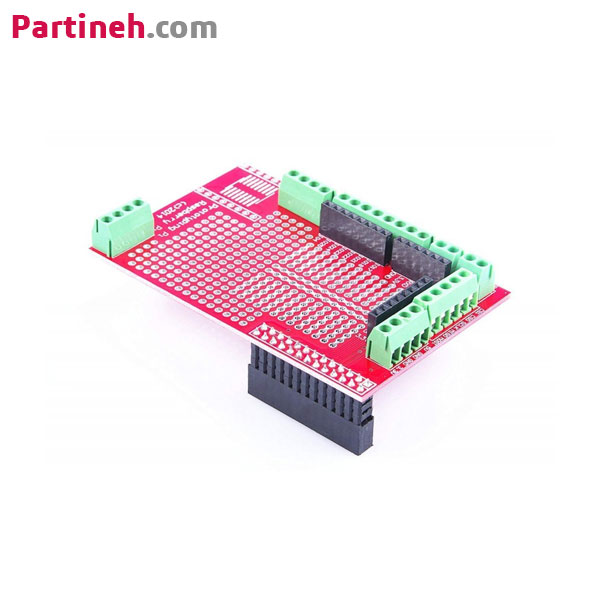 تصویر محصول شیلد پروتوتایپ مخصوص رزبری پای (Raspberry Pi Prototype Shield)