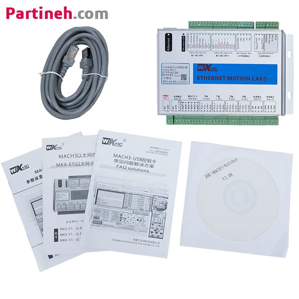 تصویر محصول کنترلر CNC چهار محور سازگار با MACH3 دارای ارتباط Ethernet مدل MK4 ET