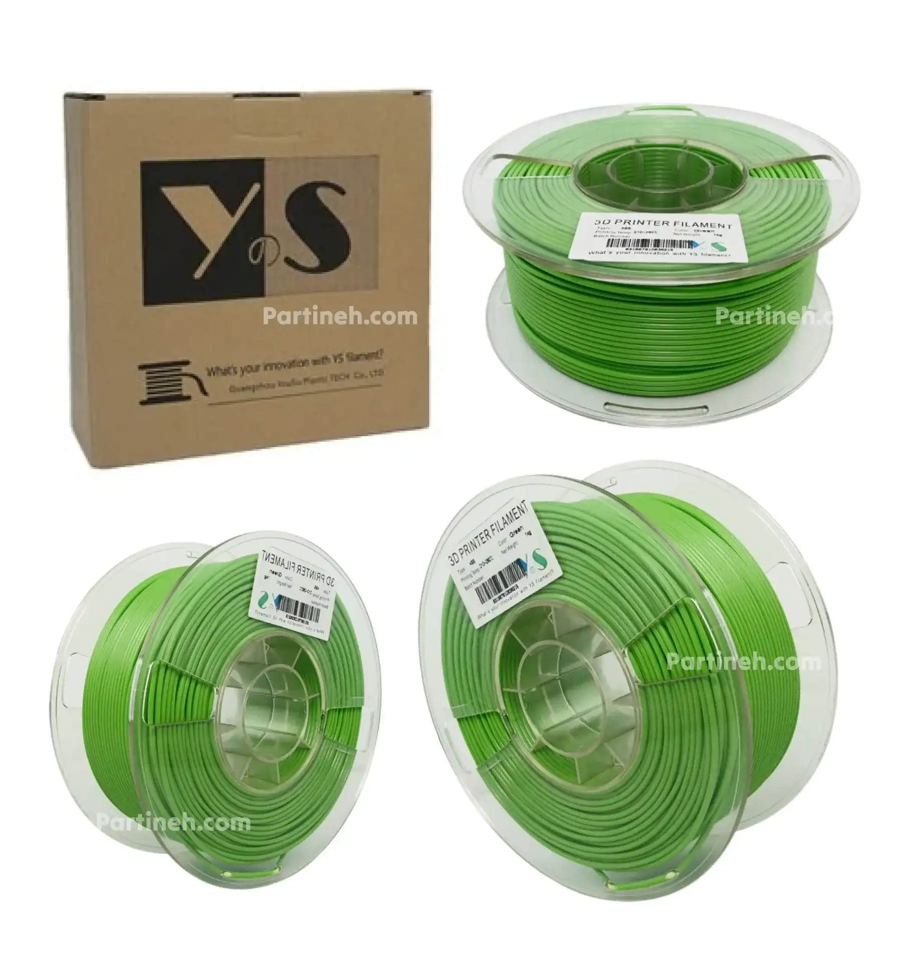 بسته بندی   تصویر کوچک محصول فیلامنت ABS سبز  1.75 میلیمتر یک کیلوگرمی یوسو ( YS Filament)  تصویر کوچک محصول فیلامنت ABS سبز  1.75 میلیمتر یک کیلوگرمی یوسو ( YS Filament)  تصویر کوچک محصول فیلامنت ABS سبز  1.75 میلیمتر یک کیلوگرمی یوسو ( YS Filament)  تصویر کوچک محصول فیلامنت ABS سبز  1.75 میلیمتر یک کیلوگرمی یوسو فیلامنت ABS سبز
