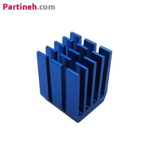 هیت سینک آلومینیومی ۹*۹ میلیمتر آبی ارتفاع ۱۲ میلیمتر