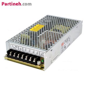 منبع تغذیه سوئیچینگ ۲۴ ولت ۶٫۵ آمپر مدل RS-150-24 برند مینول (MEAN WELL)